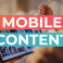 mobile content header klein